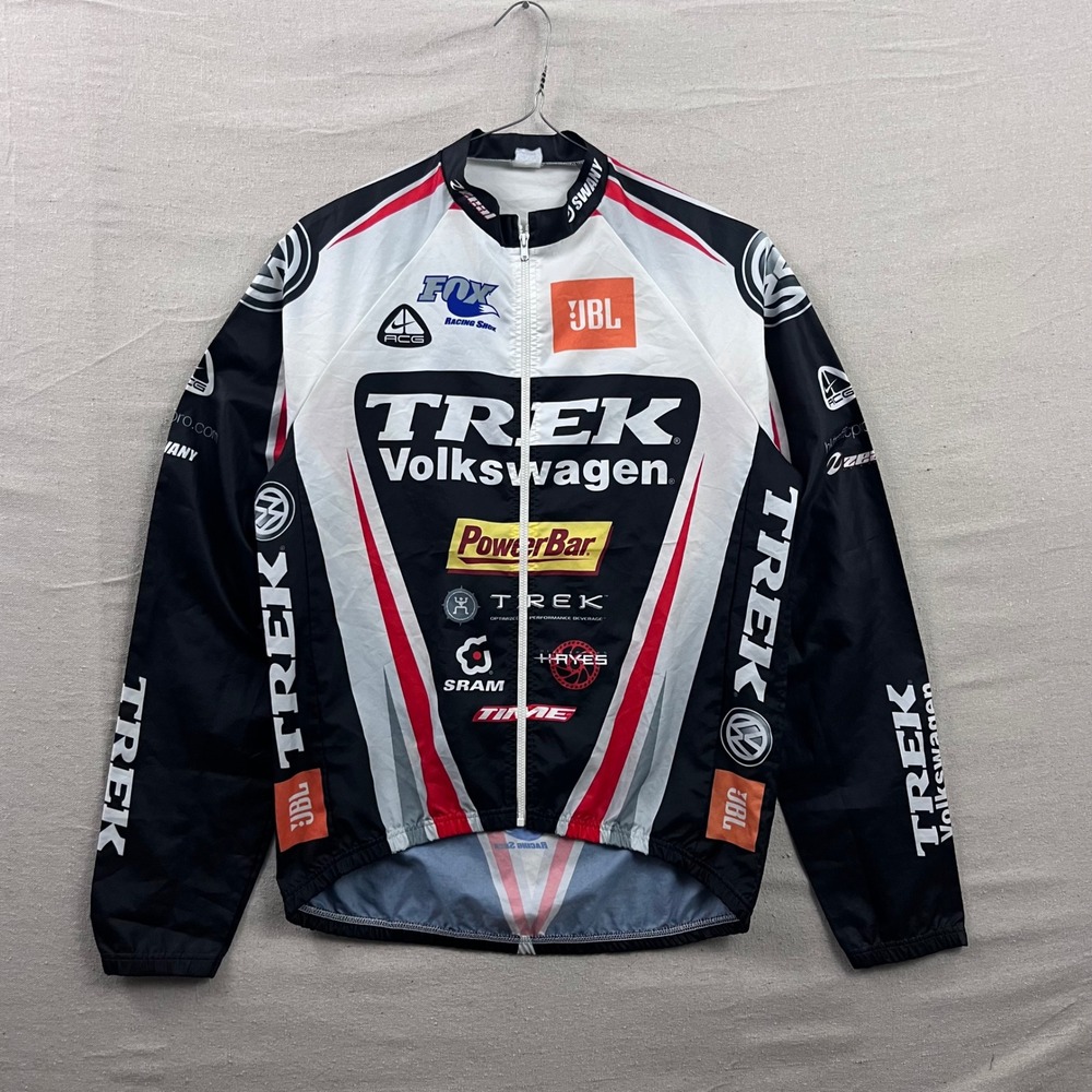 VTG Trek Cycling Windbreaker XL Black White Multi-Logo Trek Volkswagen Racing